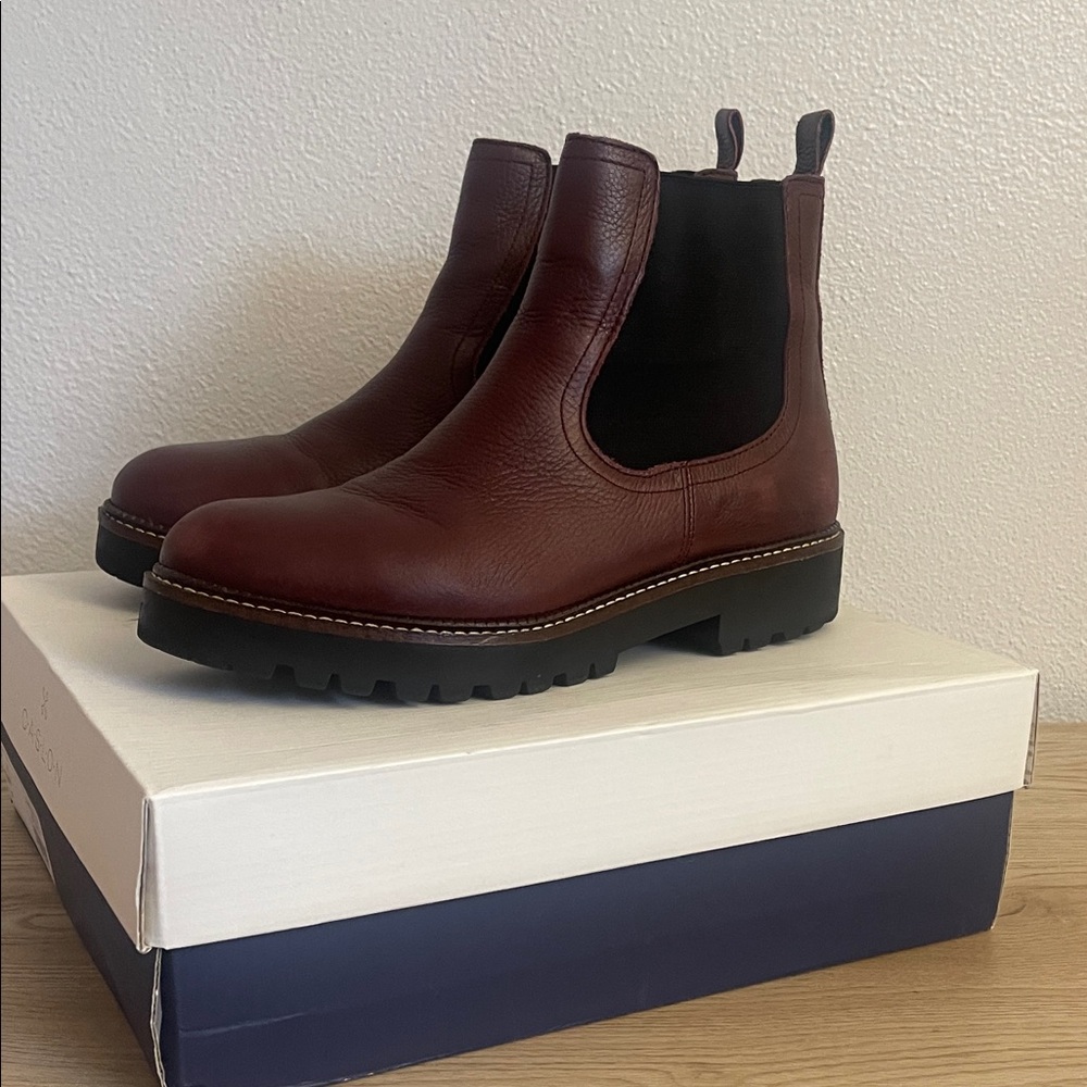 Caslon Leather Ankle Booties
